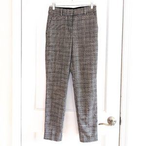 H&M Houndstooth Plaid High Rise Stretch Pants